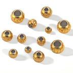 Stainless Steel Round Metal Beads 3-10mm Color Retaining Knife Grain 20pcs