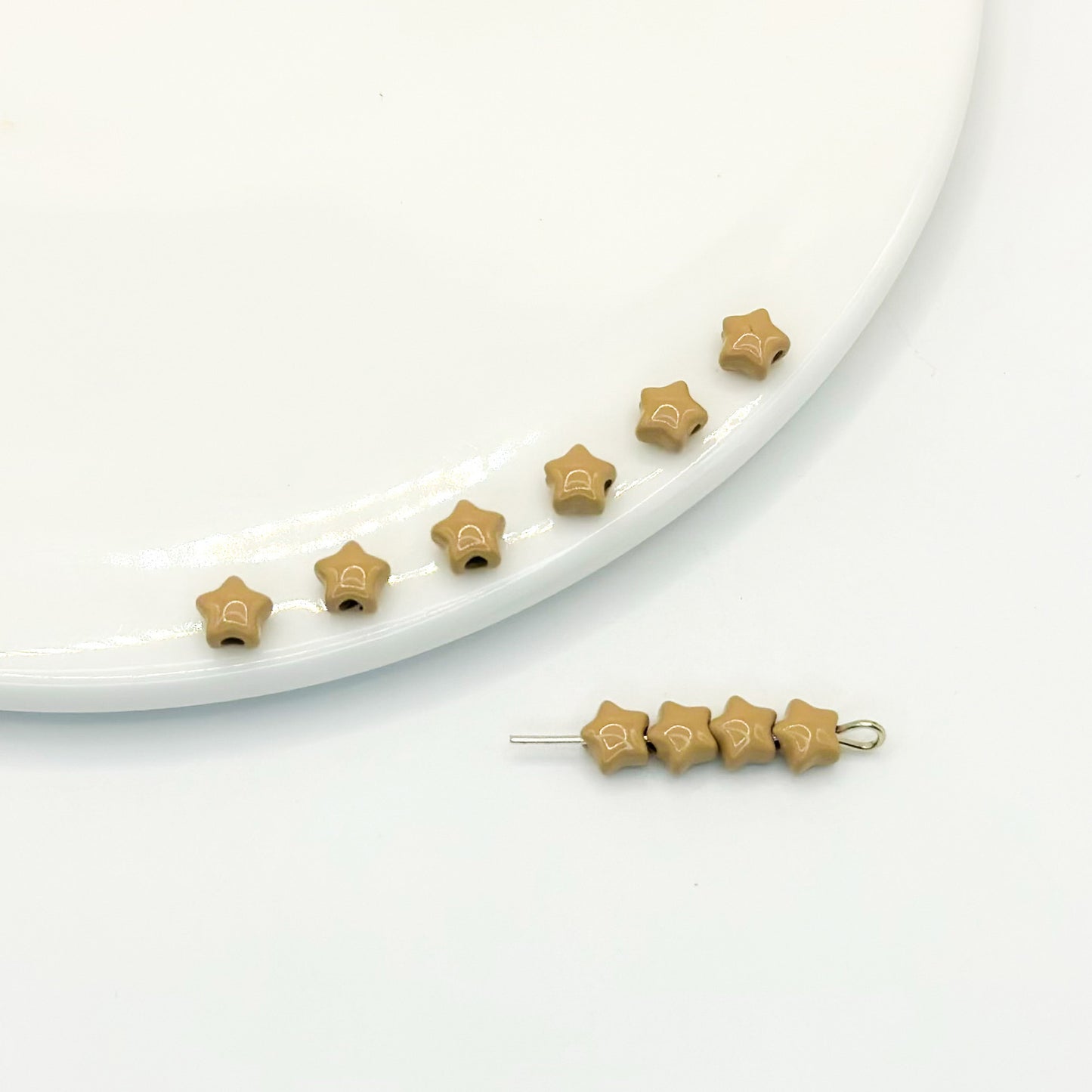 Star Metal Beads 5mm Baking Painted Colorful Finish 40pcs 20
