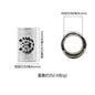 Vintage Metal Beard Beads Viking Nordic Pattern 5pcs 9