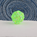 Glitter Bubblegum Beads 14mm Sequin Cluster Rhinestone 10pcs 3