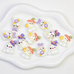 Plating Halloween Elf Resin Beads Glossy Detailed Charms 20pcs 4