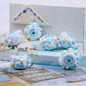 Hand Painted Acrylic Beads 16mm Blue Tone 10pcs 9