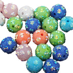 Rhinestone Bubblegum Beads 16mm Colorful Ice Flower Sugar Covered Texture 10pcs 5