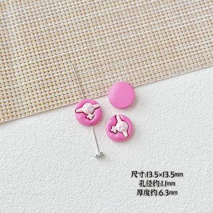 Helicopter and Satellite Metal Beads 17mm Painted Pastel Alloy 10pcs 21