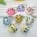 Flower Cluster Clay Beads 20mm Fresh Camellia Polymer 10pcs 6