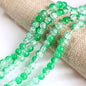 Crackle Round Glass Beads 10mm Vibrant Fractured Texture 2Strands 14