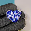 Rhinestone Heart Clay Beads 24mm Colorful Shamballa 6pcs 5