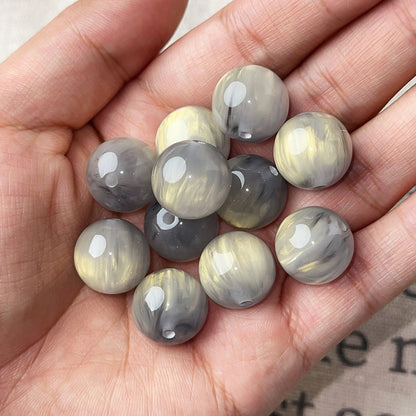 Fluid Gilded Gradient Resin Beads 16mm Two-Color Blooming 20pcs 6