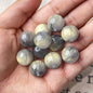 Fluid Gilded Gradient Resin Beads 16mm Two-Color Blooming 20pcs 6