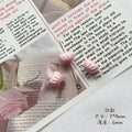 Tulip Metal Beads 3D Painted Pastel Colors 10pcs 6