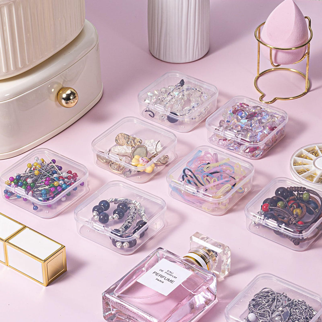 Plastic Bead Organizer Box 16.5x12x5.8cm 14 Compartments Colorful 1set 2