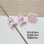 Square Teddy Bear and Luggage Metal Beads 12mm Colorful Painted 10pcs 7