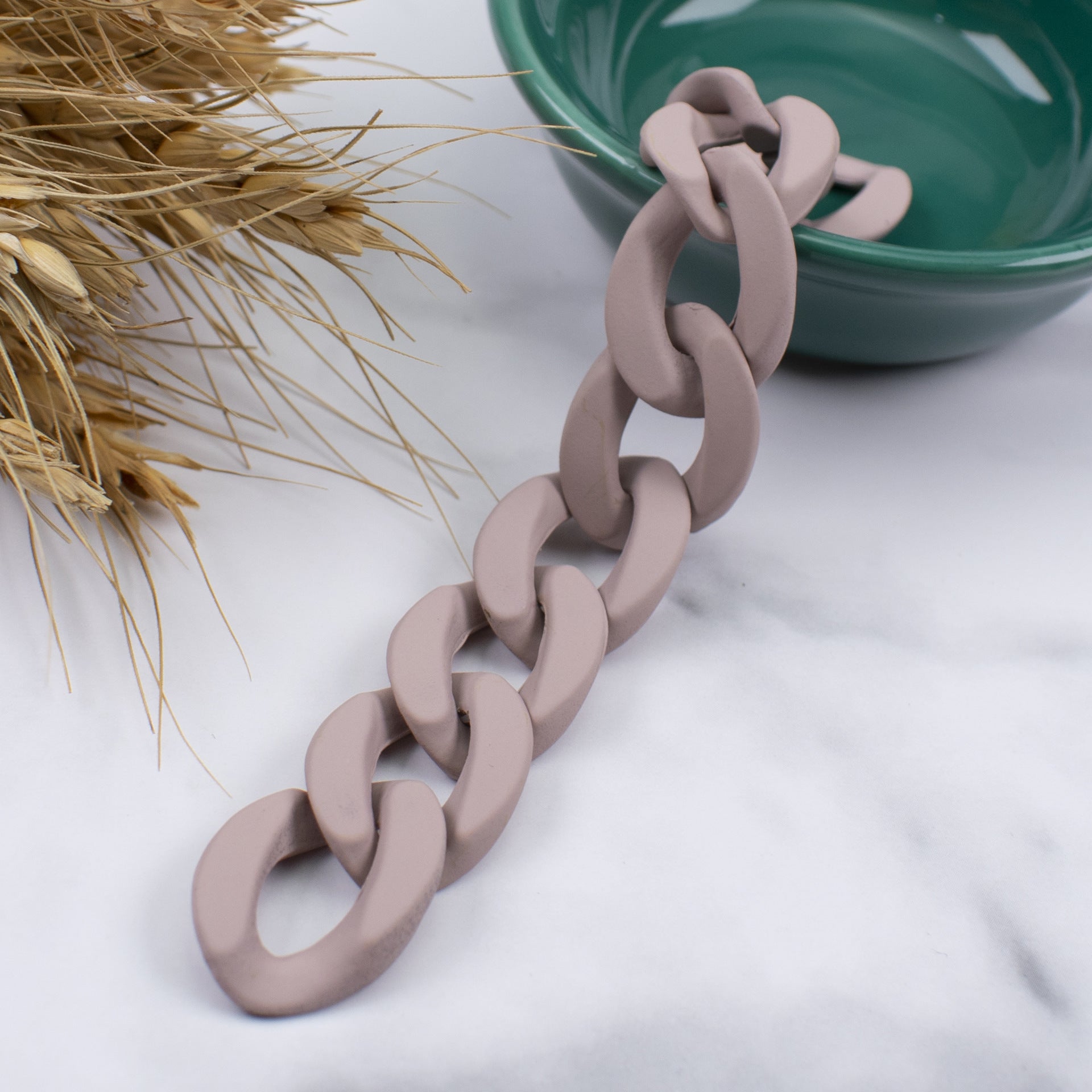 Matte Colorful Acrylic Open Chain Links 23mm 100pcs 20