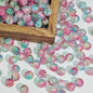 Crackle Round Glass Beads 10mm Bright Multicolor 50pcs 5