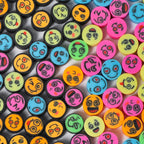 Round Clay Beads 9mm Colorful Funny Expression Polymer 100pcs