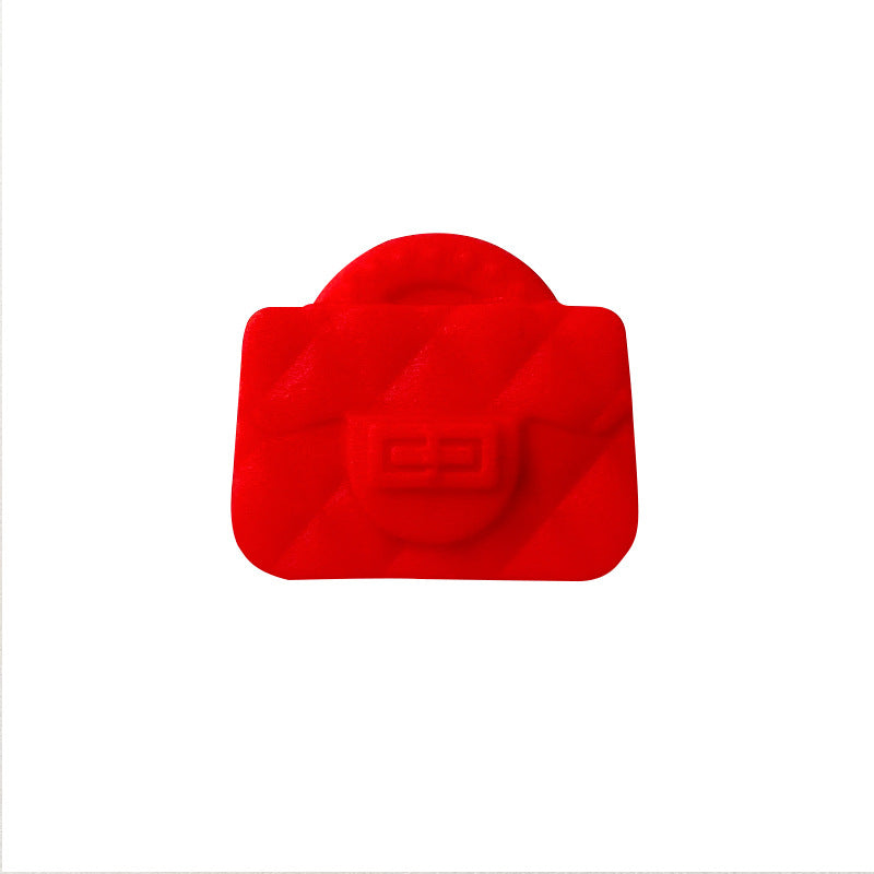 Handbag Silicone Beads Quilted Mini Purse Solid Colors 10pcs 7
