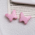 Faceted Butterfly Acrylic Beads 19mm Solid Color Bright 50pcs 4