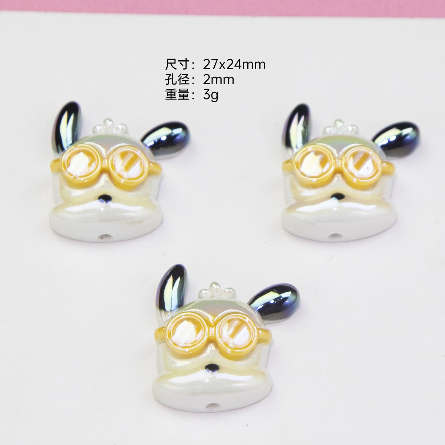 Glossy Resin Beads Swimming Sanrio Characters 2mm Hole 10pcs 9