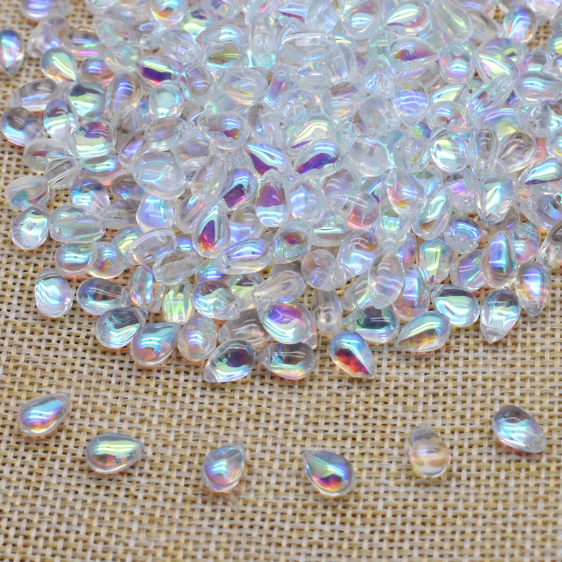 Czech Glass Beads Teardrop 9mm Assorted Translucent Colors 100pcs 9