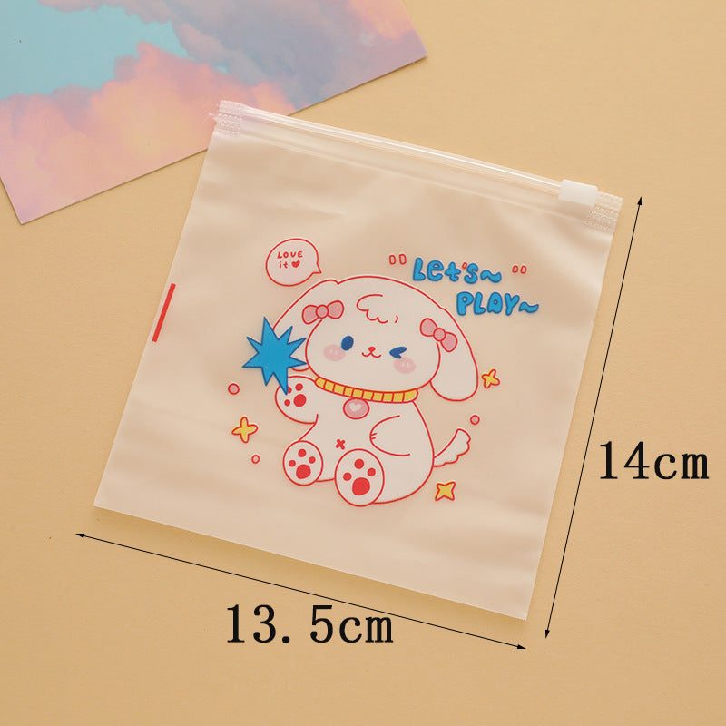 Sanrio Series Zip Lock Plastic Bags Cute Character Design 5pcs 12