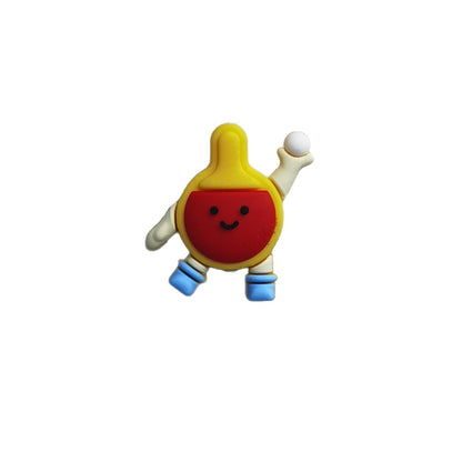 Silicone 3D Focal Beads Sports Football Basketball Characters Dynamic Poses 20pcs 9