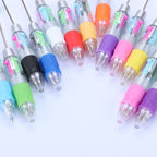 Beadable Pen Four-Color Transparent Barrel Bullet Tip 0.7 5