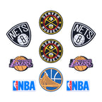 Silicone Focal Beads NBA Team Featuring Logos and Bold Colors 20pcs