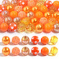 Multi-Color Bubblegum Beads 20mm Vibrant Solids Stripes Polka Dot Rhinestone 120pcs 9