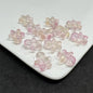 Frosted Gingerbread Man Glass Beads 14x15mm Colorful 100pcs 11