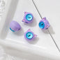 Cat Eye and One-Eyed Beast Metal Beads 10mm Baking Painted 10pcs 14