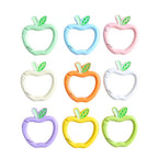 Zinc Alloy Apple Shape Trigger Spring Key Rings 3cm 6pcs 5