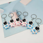 Soft Rubber Astronaut Keychain 3D Cartoon Space Charm 2