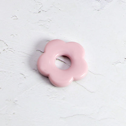 Acrylic Flower Spacer Beads 26mm Hollow Five Petal Large Hole 100pcs 20