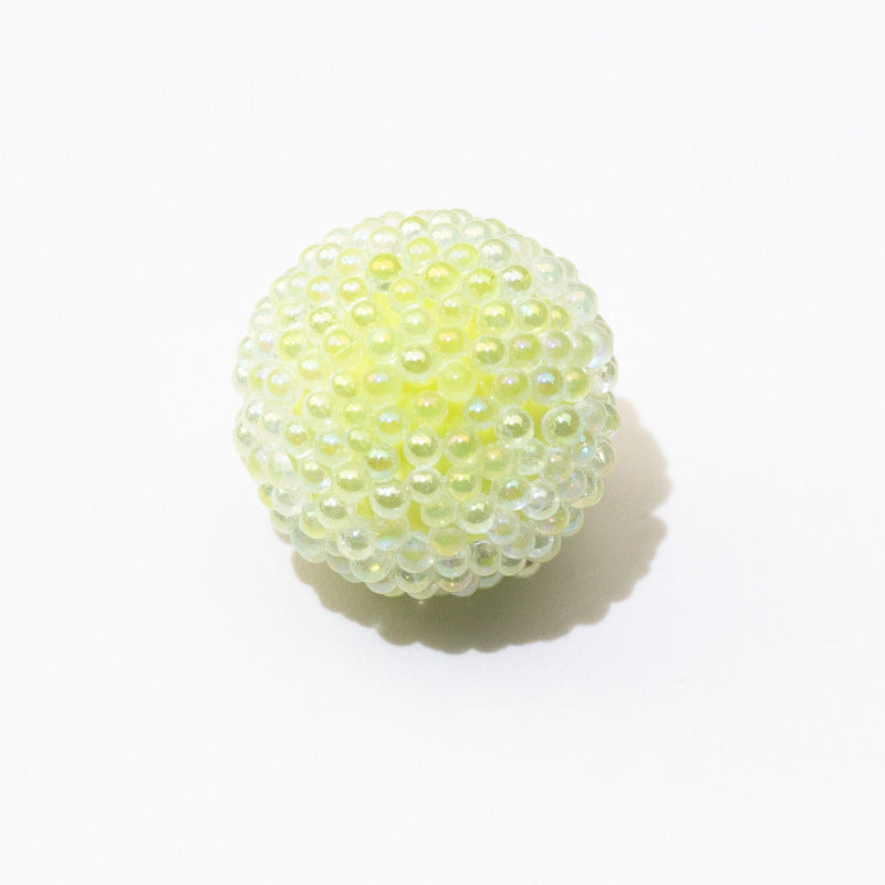 Opaque Bubblegum Beads 15-19mm Macaron Textured Raised Dots 10pcs 16