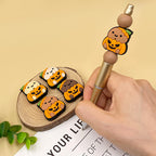 Silicone Focal Beads Chicken Pumpkin Halloween Smiling Face 20pcs 3