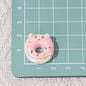 Animal Donut Resin Beads 20mm Glossy Pastel Shimmer 10pcs 7