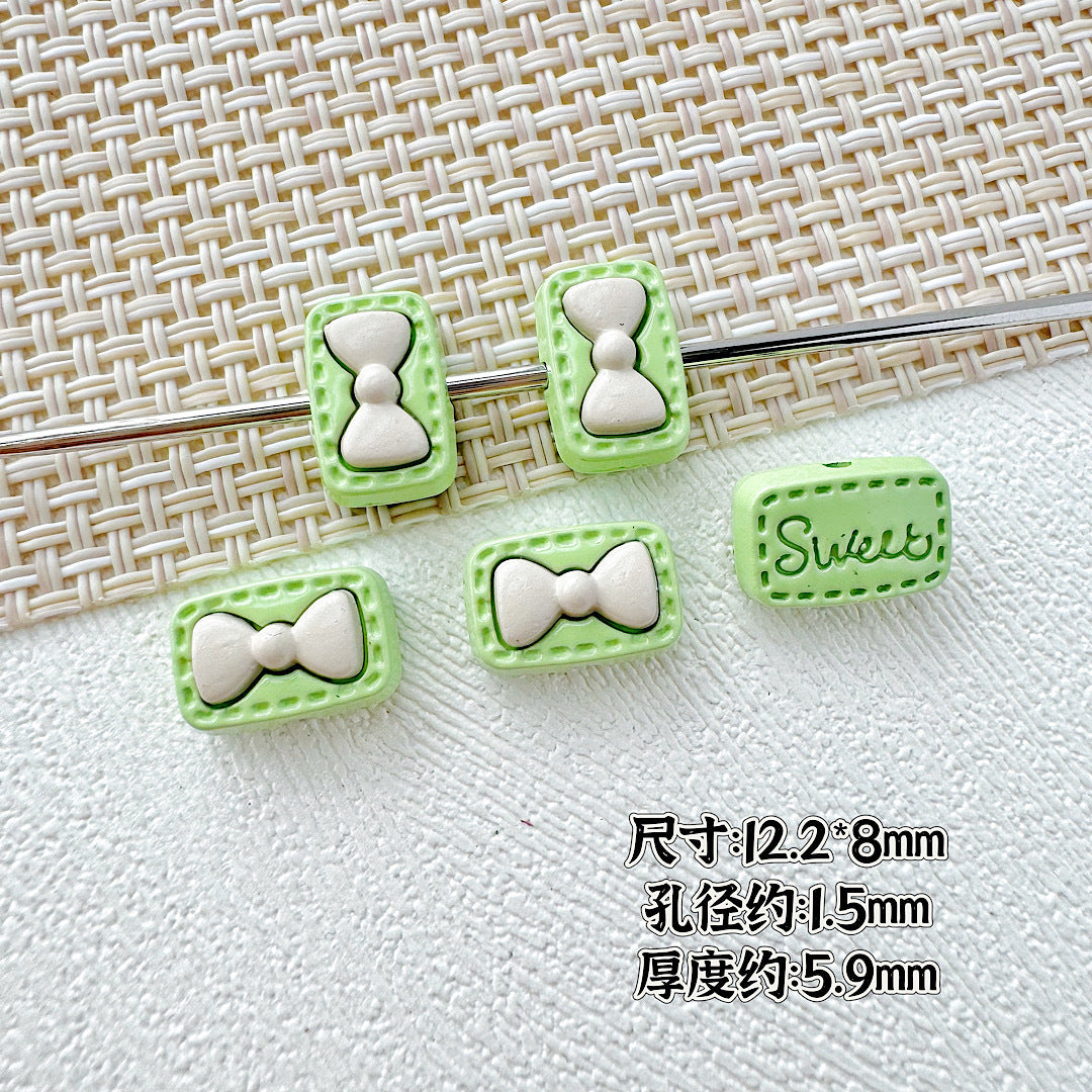 Sunflower and Gift Box Metal Beads 12mm Pastel Painted 10pcs 13