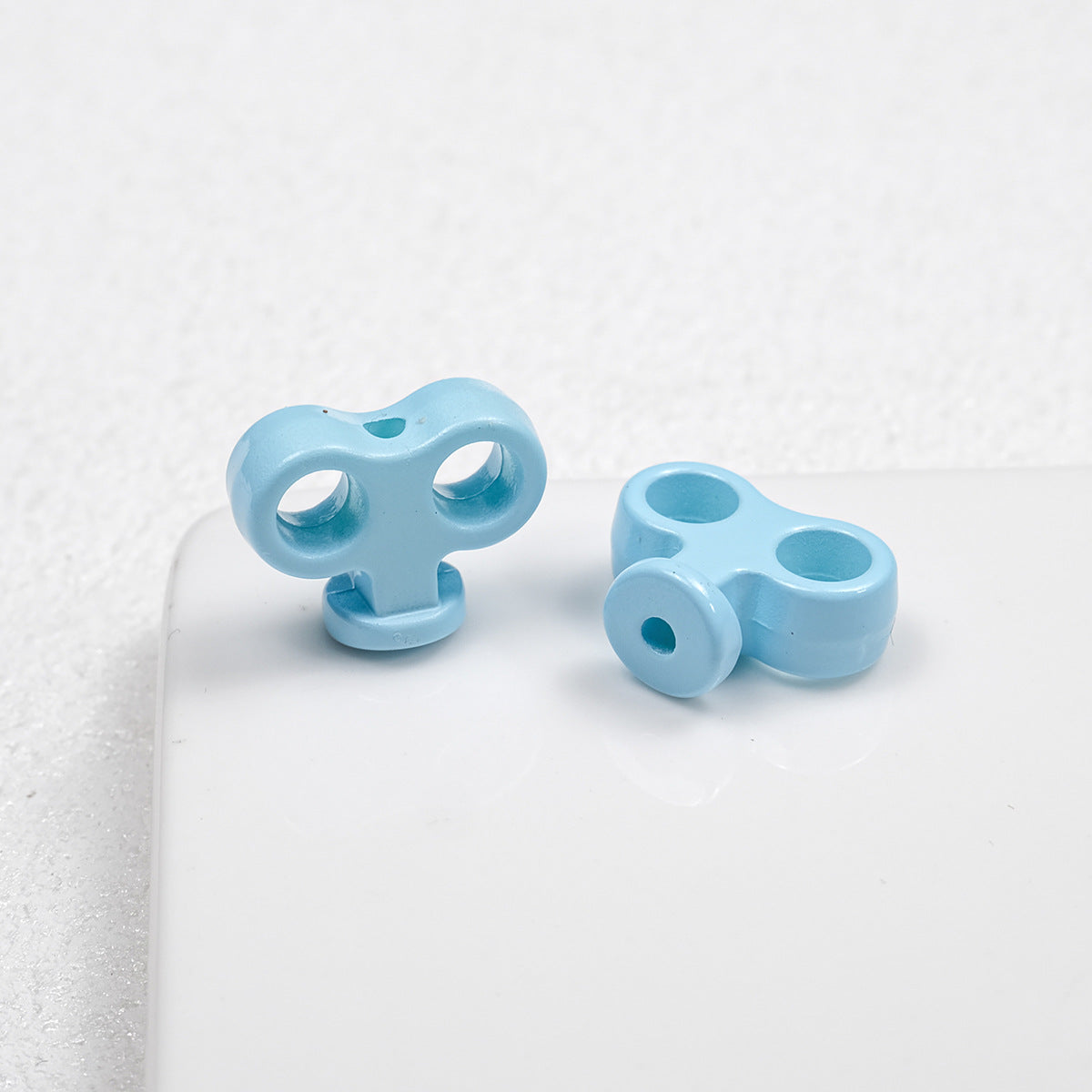 Painted Clockwork Spring Acrylic Beads 18mm Glossy Mixed Colors 20pcs 10