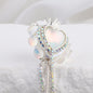 Heart Clay Beads 25mm Imitation Mocha Diamond Tassel Crown 6pcs 8