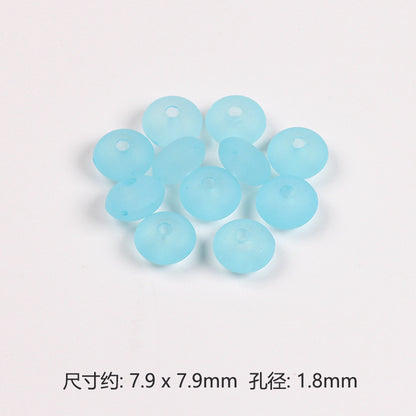 Acrylic Round Spacer Beads 8mm Matte Transparent Jelly Color 200pcs 15