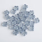 Electroplated Clover Glass Beads 10mm Metallic Colors 30pcs 15