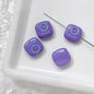 Cat Eye and One-Eyed Beast Metal Beads 10mm Baking Painted 10pcs 27