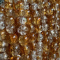 Crackle Glass Beads Round 8mm Dual Color Explosion 10 Strands 19