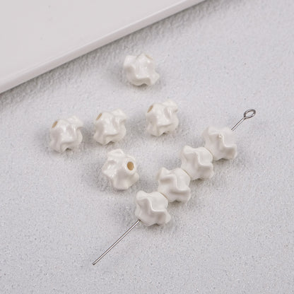 Acrylic Irregular Trim Spacer Beads 10mm 50pcs 14