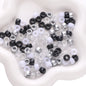 Mixed Style Pony Beads Acrylic 9mm Colorful Assorted 200pcs 11