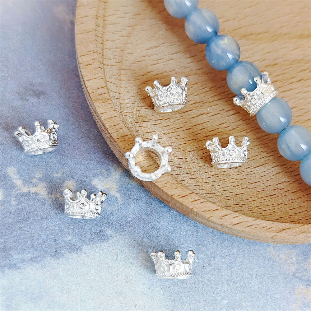 Alloy Crown Bead Caps Large Hole 9mm 14mm 50pcs 3