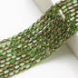 Gilded Oval Seed Glass Beads 4x6mm Plated Gold Frame 96pcs 6