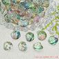 Irregular Moonstone Glass Beads 14mm Clear Pastel Mixed Colors 50pcs 15