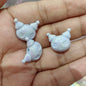 UV Plating Angry My Melody Acrylic Beads 16mm Pastel Rainbow 100pcs 4