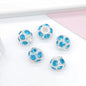 Metal Rhinestone Hollow Spacer Beads 8mm 50pcs 9